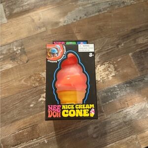NEW Nice Doh Nice Cream Cone Soft Toy - Orange & Yellow